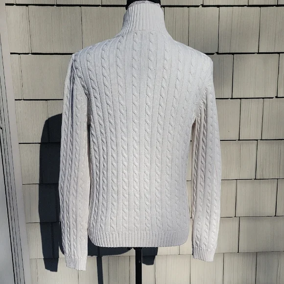 Ralph Lauren Cable-Knit Zip Turtleneck Sweater - Picture 4 of 7